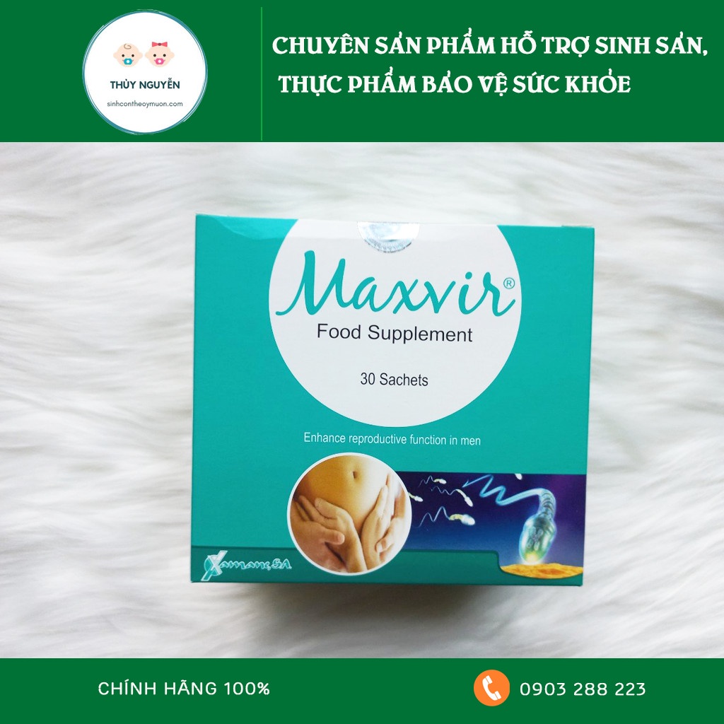 ✳️MAXVIR + VP- GLUBETA 📍CHÍNH HÃNG 📍 Bộ Tăng chất lượng tinh trùng, hạn chế tinh trùng dị dạng