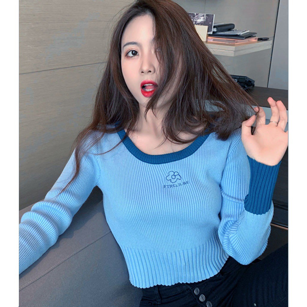 [ẢNH THẬT] Áo len Croptop nữ xinh xắn AL-205i