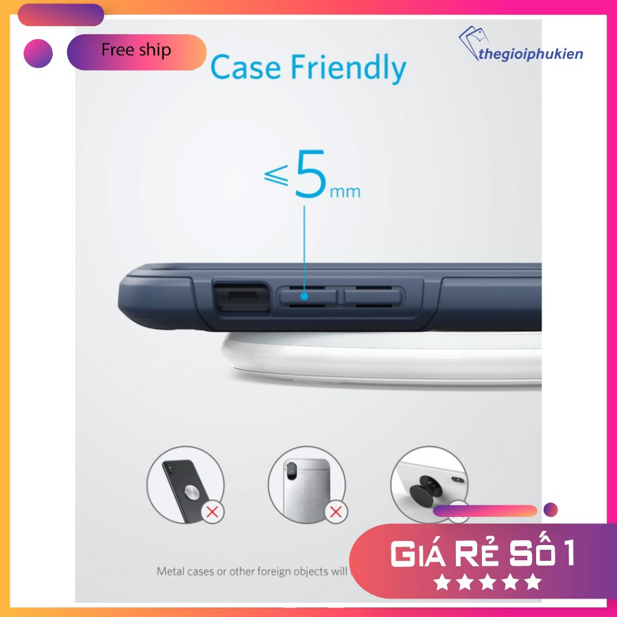 Đế sạc không dây 2 in 1 Anker PowerWave + Pad Sạc cùng lúc iPhone và Apple Watch