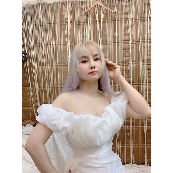 Đầm bet nhúng body dự tiệc cao cấp kèm hình thật