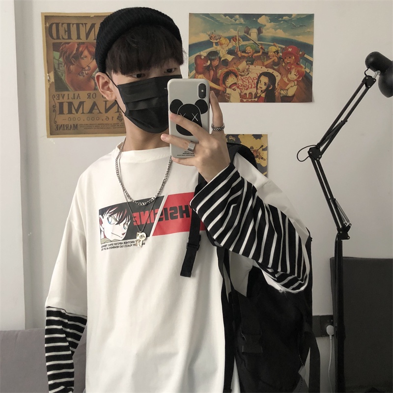 Áo thun tay dài nam nữ form rộng Yinxx, áo phông phối tay sọc sweater unsiex SW100