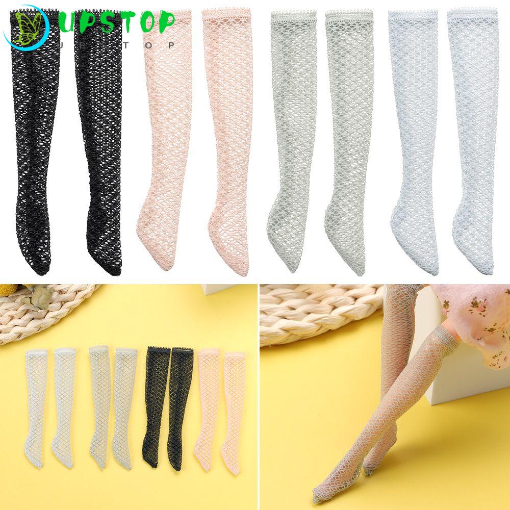 UPSTOP Hot 1/6 Doll Stockings Children Kids Girl Christmas Gift Doll Mesh Socks High quality DIY Fashion Dollhouse Decoration Toys Doll’s Clothes Accessories/Multicolor