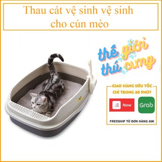 Khay vệ sinh chó mèo ,Thau cát vệ sinh vệ sinh cho cún mèo