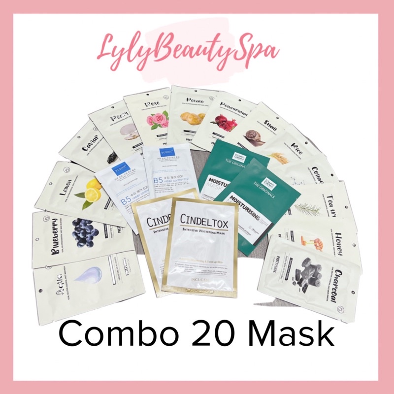 Combo Mask Đa Dạng Dưỡng Da Mix Sẵn
