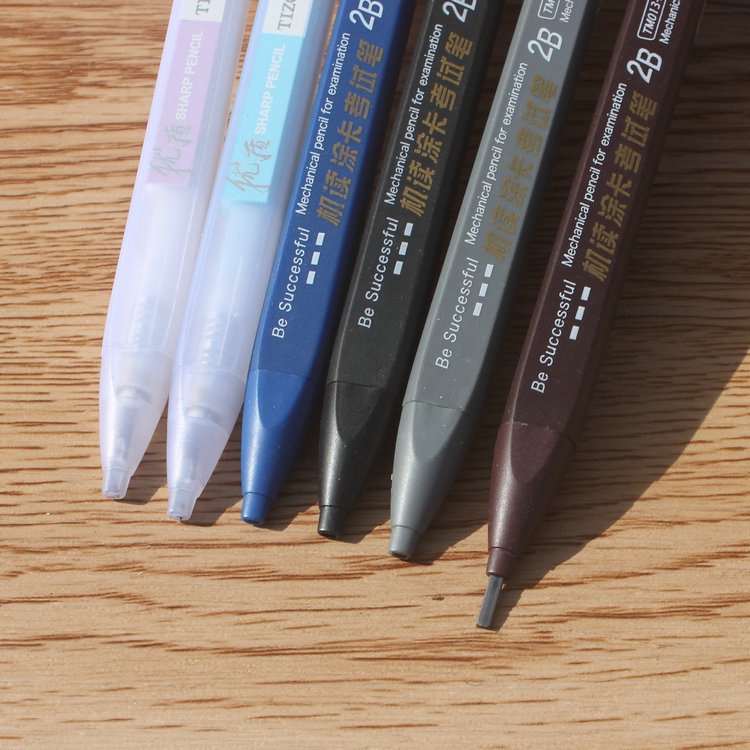 Bút chì cơ 2B ngòi vuông 1.8mm dành cho học sinh sinh viên làm bài thi trắc nghiệm tiện lợi CREAMY BK185