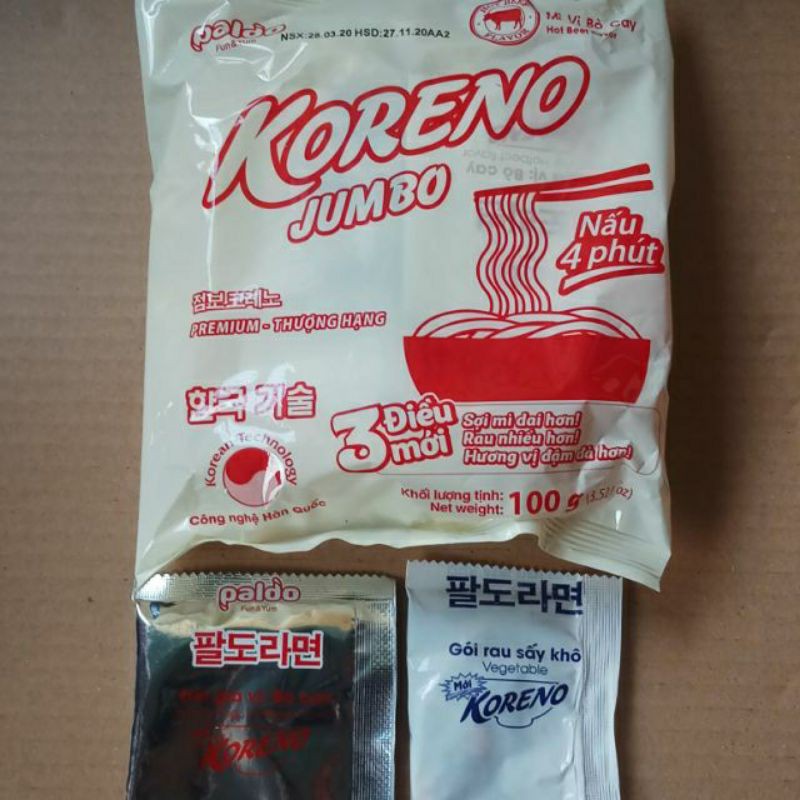 Mỳ cay Koreno Hàn Quốc thượng hạng - Mì nấu 4 phút - Date xa | BigBuy360 - bigbuy360.vn
