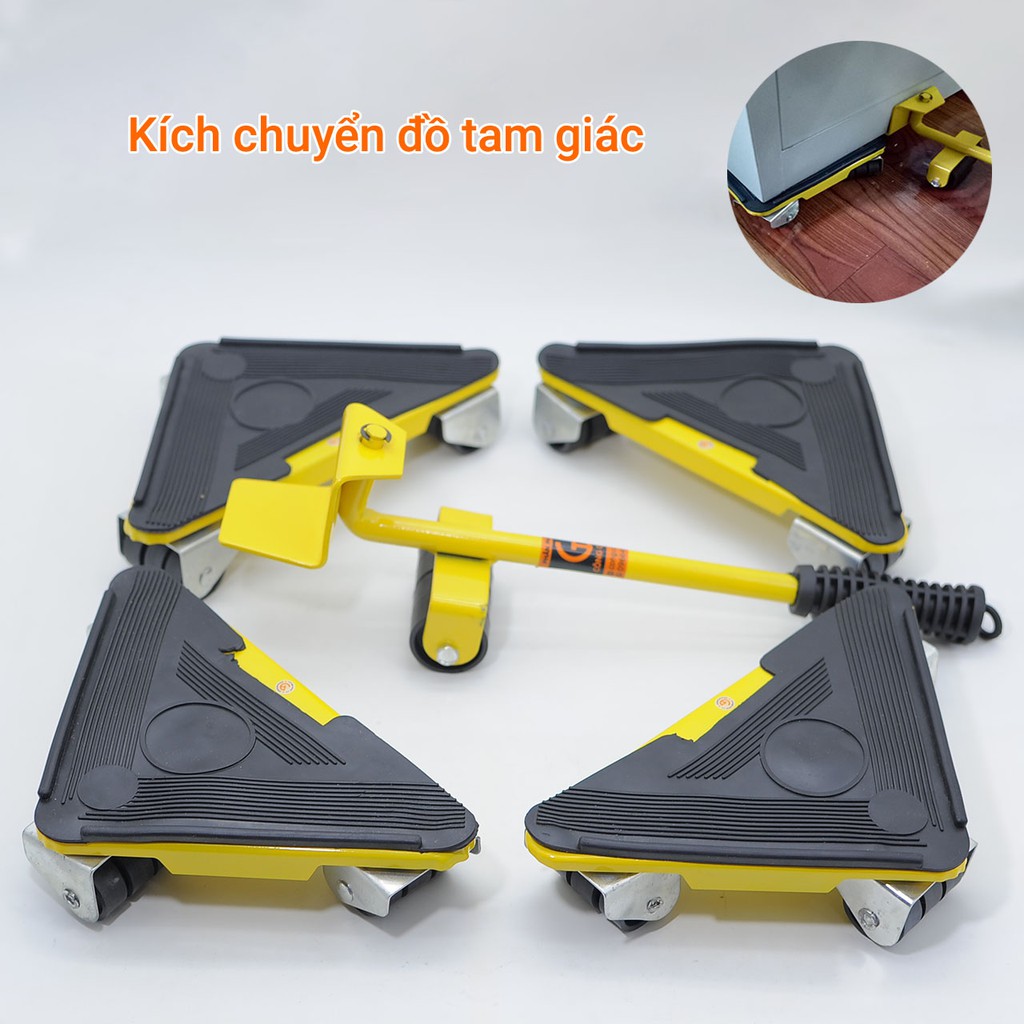 Bộ dụng cụ hỗ trợ nâng và di chuyển đồ đạc tam giác 40 bánh