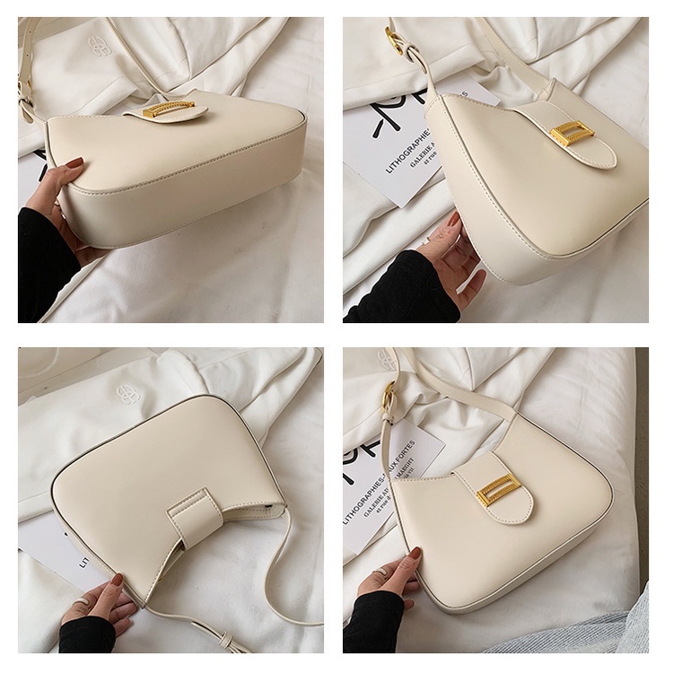Túi kẹp nách nữ cao cấp hàn quốc siêu xinh , túi đeo vai nữ da PU basic đi chơi - Fy Bags Store