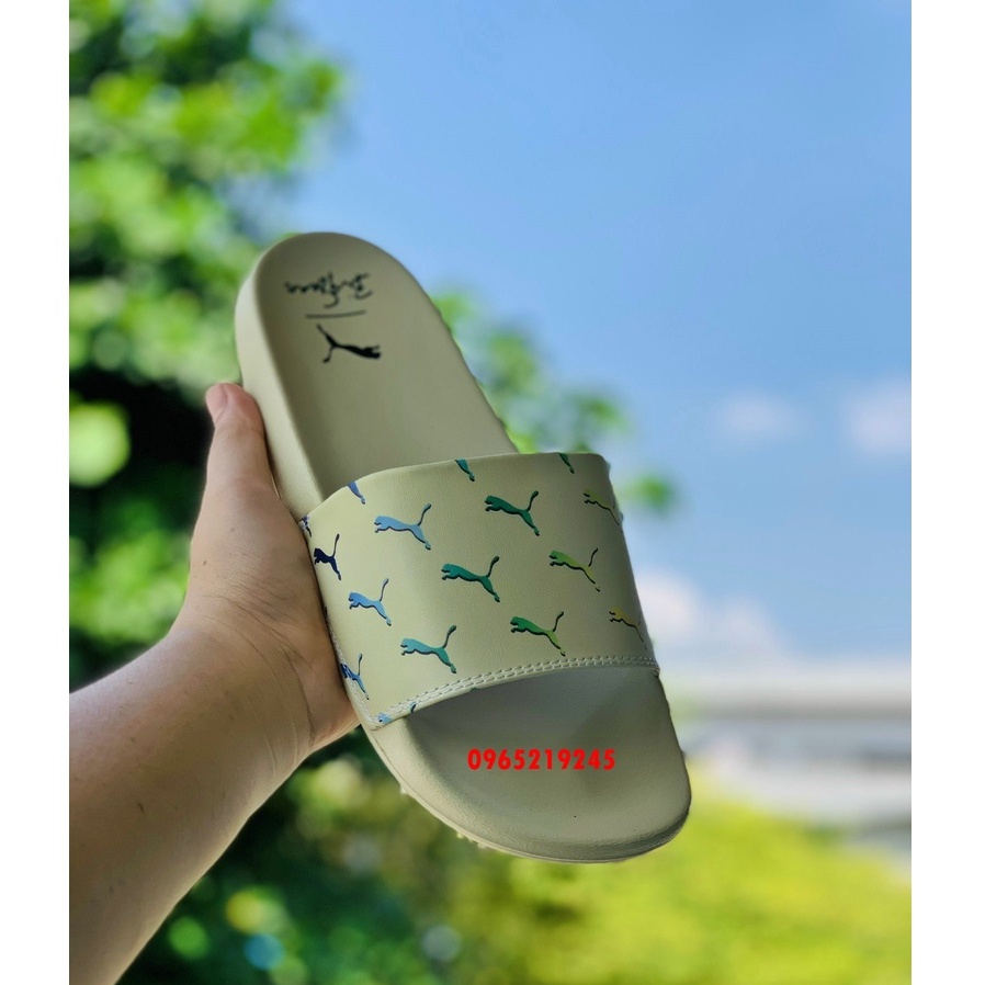 ♥️ Freeship+Ảnh Thật ♥️dép PUMA, dep puma, dép quai ngang nam nữ, dép quai ngang thể thao nam nữ 𝙋𝙐𝙈𝘼 màu xanh bơ