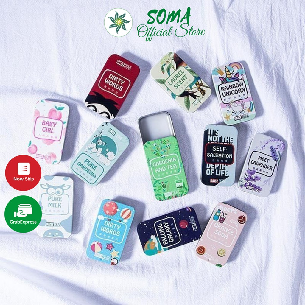 Nước hoa khô Shimang dạng rắn khử mùi thơm lâu dùng cho nam và nữ