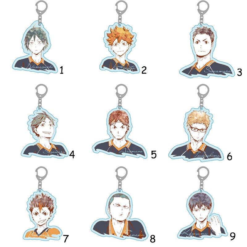 Móc Khóa Gắn Mô Hình Nhân Vật Anime Haikyuu! Shyo Hinata Tobio Kageyama # 9313