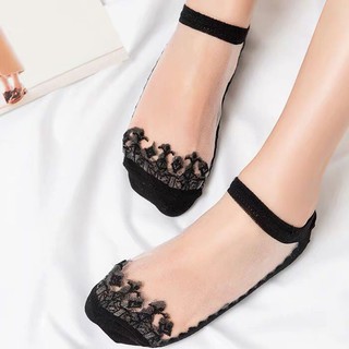 Combo 5 Đôi Tất Hoa Cúc Ren