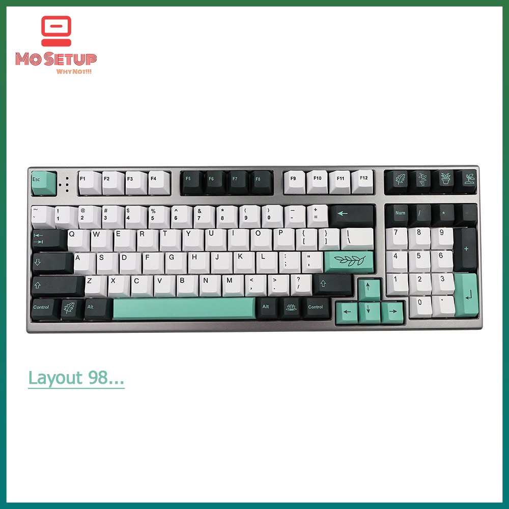 Keycap PBT Botanical - Profile CHERRY -Phù hợp tất cả các Layout 61,68,84,98,TKL,Fullsize