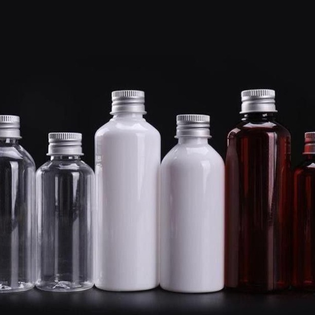 Chai Chiết Mĩ Phẩm ❤ Chai nhựa pet nắp nhôm trắng sữa 30ml,50ml,100ml chiết mỹ phẩm , , phụ kiện du lịch