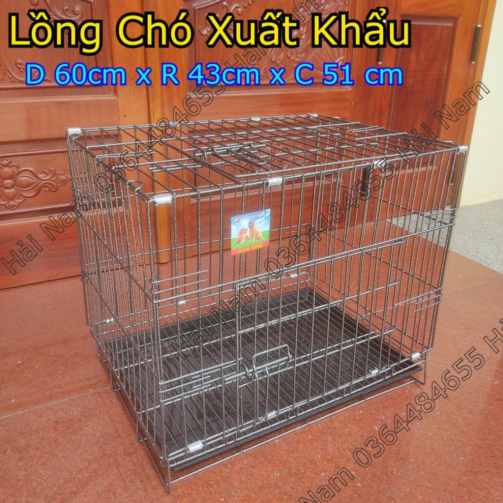 Chuồng Chó, Mèo Gấp Gọn ⚡ HÀNG LOẠI 1⚡ Lồng Chó Gấp Sơn Tĩnh Điện