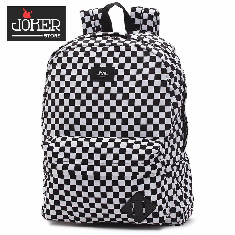 Balo Đi Học Nam Nữ  Van.s Old Skool Black/White Checkerboard