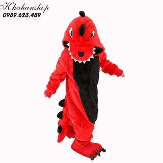 Bộ đồ thú Khủng long/cá sấu đỏ cho bé