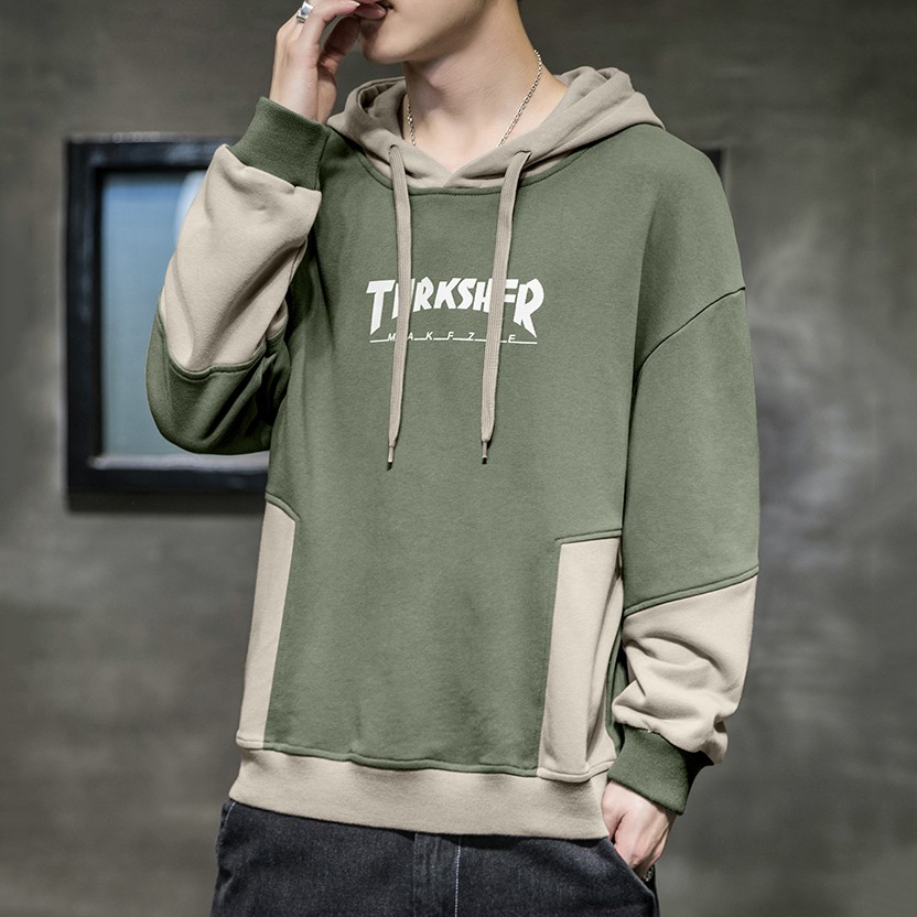 Áo Hoodie Nam Thời Trang In Họa Tiết Chữ THRKSHFR Tinh Tế Phối Hợp Hai Màu Zenkonam MEN TOP 150