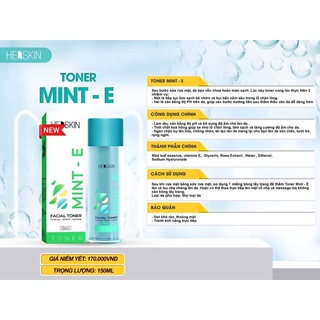 ( TẶNG 2 NẠ CỪU ) TONER CẤP ẨM MINT E PRINCESS WHITE & HERSKIN