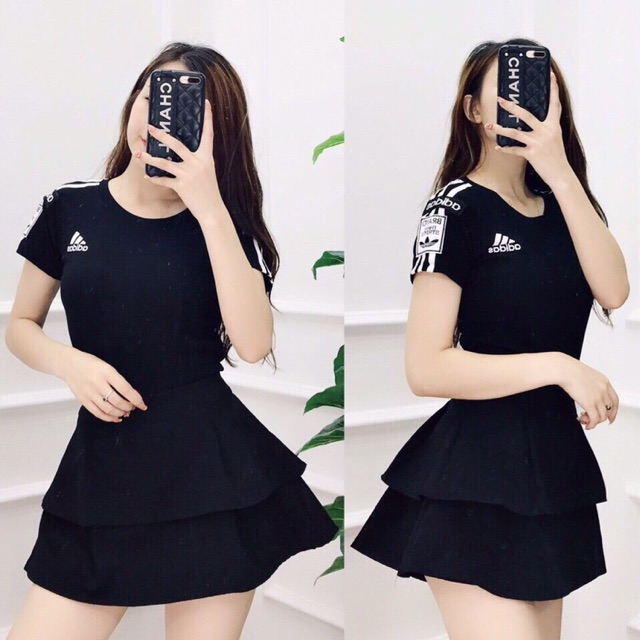 Chân Váy 2 Tầng Bigszie Có Lót Quần - Chất Cát Mịn Đẹp - Size L, XL