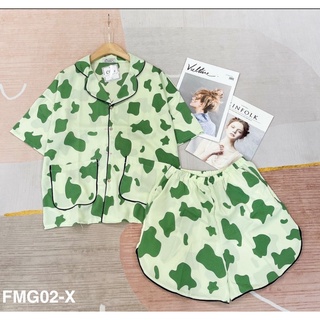 Pijama cánh tay dơi lụa mango