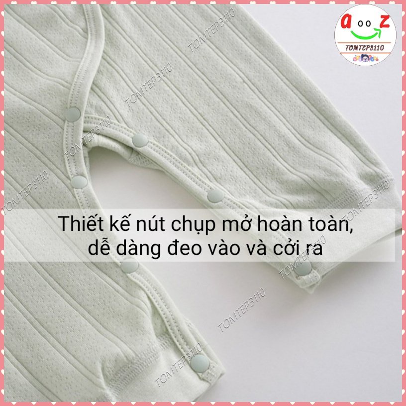 Bodysuit Dài Tay Cho bé -Bộ Liền Thân Chất Liệu Organic Thấm Hút Tốt Hàng Quảng Châu Loại 1