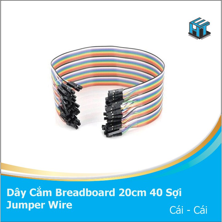 Dây Cắm Breadboard Testboard 40 Sợi Jumper Wire [HTE Quy Nhơn CN2] | BigBuy360 - bigbuy360.vn