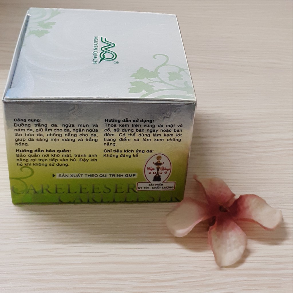 Kem Care Bông Hồng Xanh: Trắng Da, Ngừa Mụn Nám, Ngăn Ngừa Lão Hóa 4in1 Nguyễn Quách 12g.q