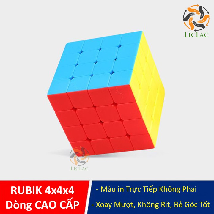 Đồ chơi Rubik Ju Xing Toys 4x4 dòng Cao Cấp Không Viền, Đồ chơi giải trí rubik 4 tầng - LICLAC