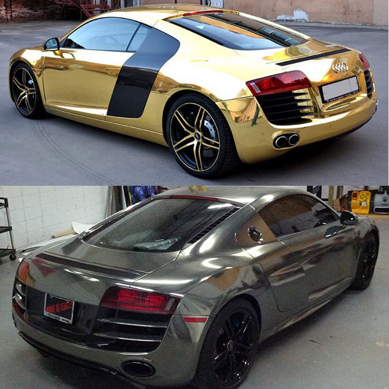 Sale 70% giấy decal mạ chrome, màu sắc thay đổi dán xe ô tô, gold Giá gốc 77,000 đ - 56A188