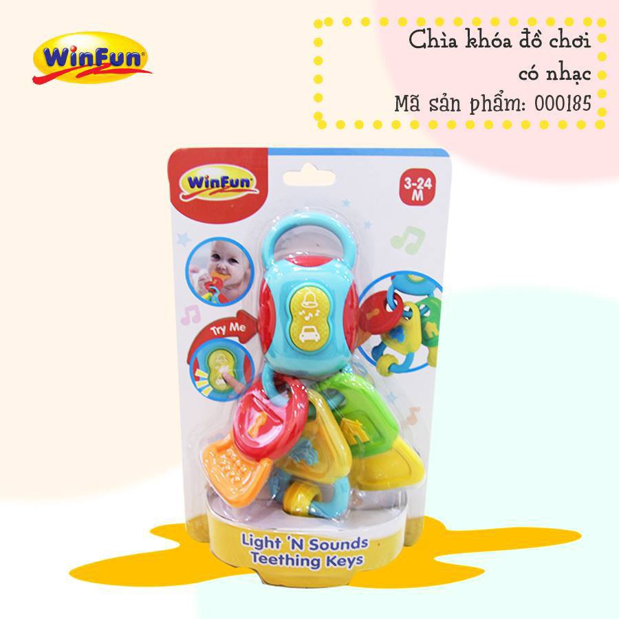 Chìa khóa đồ chơi có nhạc Winfun - 0185NL