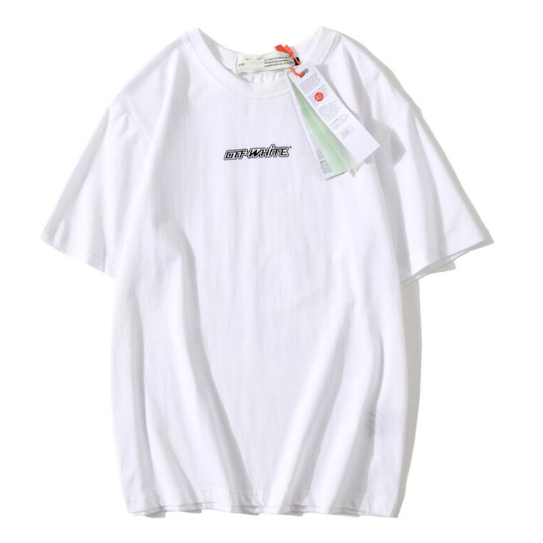 Áo Thun Off-White Tay Ngắn Chất Cotton In Chữ Thời Trang