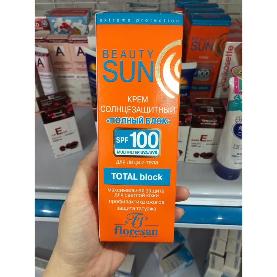 Kem chống nắng Nga Floresan Beauty Sun spf 100 - 75ml