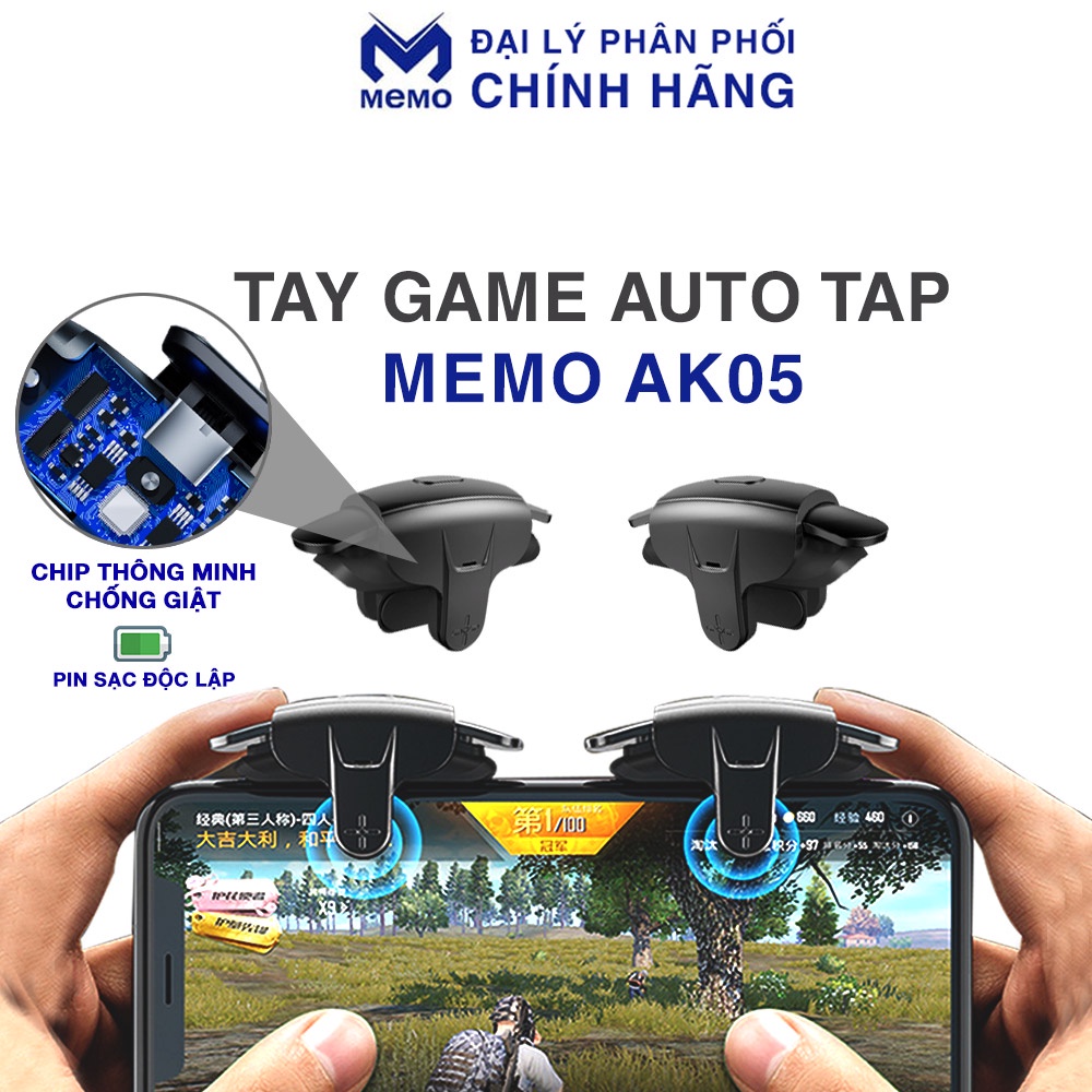 Nút Bắn PUBG Mobile Memo AK05 AUTO TAP siêu nhanh Nút chơi game auto tap dành cho game FPS Freefire, COD