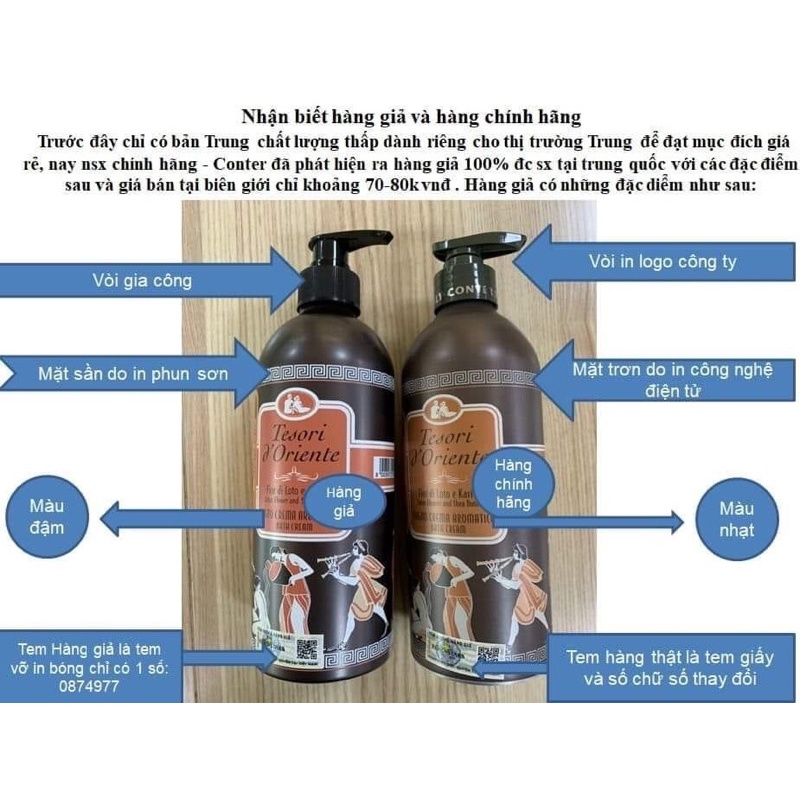 #Rẻ Vô Địch# ( hàng công ty chính hãng)  Tesori D'Oriente -Sữa Tắm Xích, Tesori, Hương Nước Hoa Ý (chính hãng)