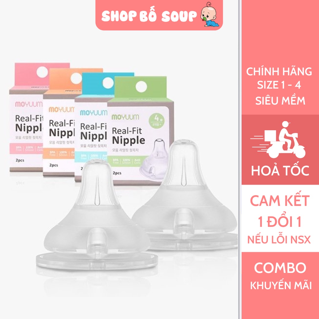 Núm ti Moyuum Hàn Quốc chính hãng đủ size 1 2 3 4 Shop Bố Soup