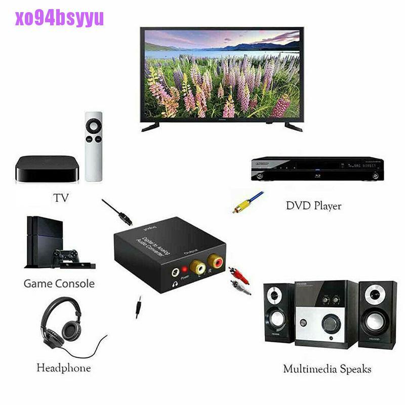 Bộ Chuyển Đổi Âm Thanh Toslink Digital Sang Analog RCA 3.5mm Xo94Bsyu