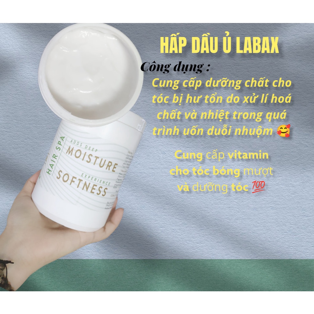 Hấp Dầu Ủ Tóc NTC Labax Hair Spa Moisture Softness 1000ml có thể thay thế dầu xả hằng ngày