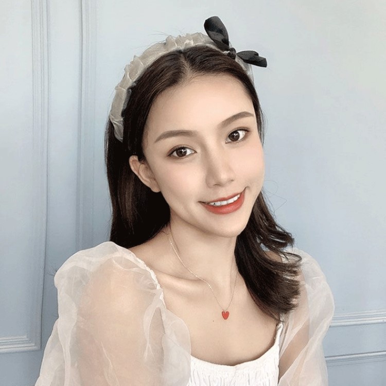 Bờm tóc nhún voan nơ tiểu thư sang trọng phong cách Hàn Quốc băng đô hình nơ xinh dễ thương cho nữ bản đẹp Miituu BT5