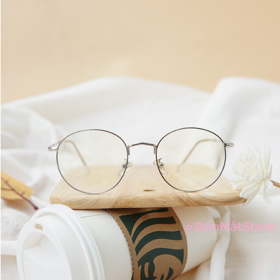 Gọng Kính Cận Kim Loại Tròn X2021 Nam Nữ (Tặng Hộp Khăn) | BigBuy360 - bigbuy360.vn
