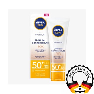 🍃kem nền chống nắng dưỡng ẩm nivea sun bb creme spf 50+