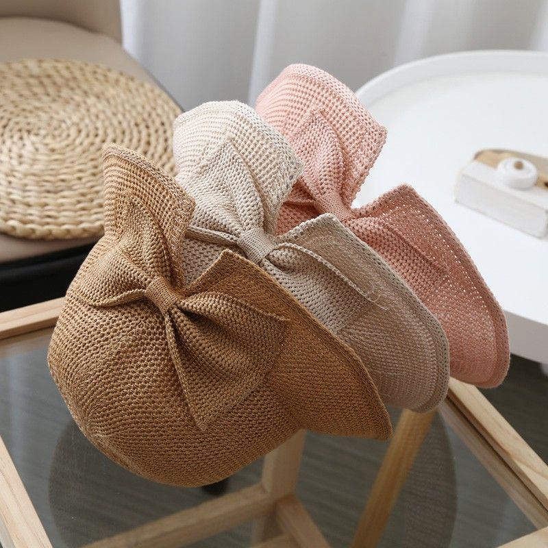 Nón Tai Bèo Vành Rộng Phối Lưới Mỏng Thoáng Khí Thời Trang Mùa Hè Dành Cho Bé Gái