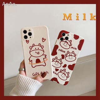 Ins cow 12 / 11pro / max / mini apple x / xs / xr vỏ điện thoại iphone7p nữ 8plus silicone
