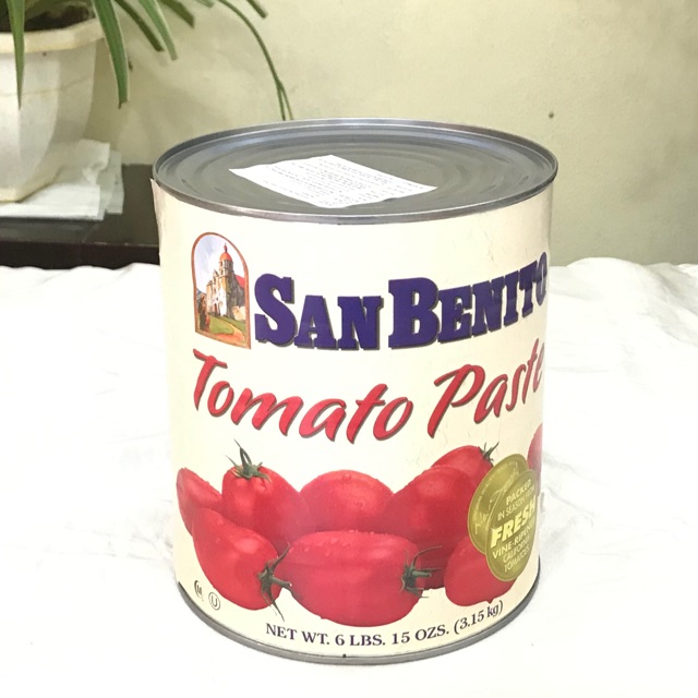 Paste sanbenito 3.15kg - tomato paste - cà chua xay nhuyễn cô đặc - cà chua paste nhập khẩu Mỹ