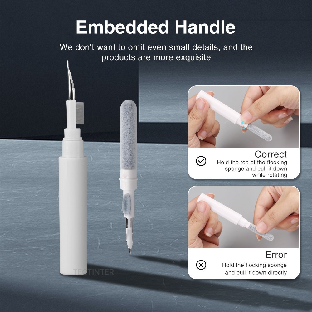 Bộ Dụng Cụ Vệ Sinh Tai Nghe Bluetooth Airpods Pro 1 2 Huawei Samsung MI