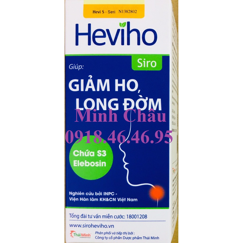 Mua 6h tặng 1h (tích tem) Heviho Siro gousp giảm ho, long đờm