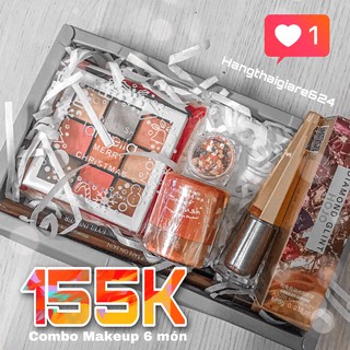Bộ Trang điểm Make-up 6 Món Tiện Lợi Chuyên Nghiệp Đầy Đủ Tone Cam
