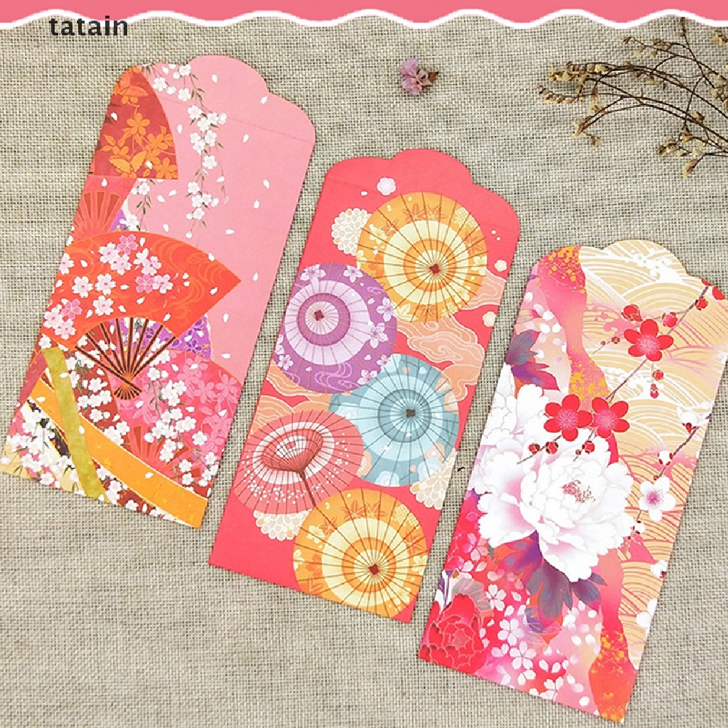 [TAT] 10PCS Chinese Red Envelope Creative Hongbao New Year Spring Festival Envelope CVX