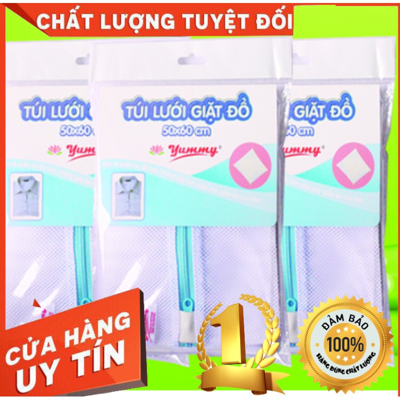 Túi giặt đồ máy giặt hiệu YUMMY kích thước 50x60 - túi bảo vệ quần áo khi giặt- túi lưới giặt đồ hàng việt nam