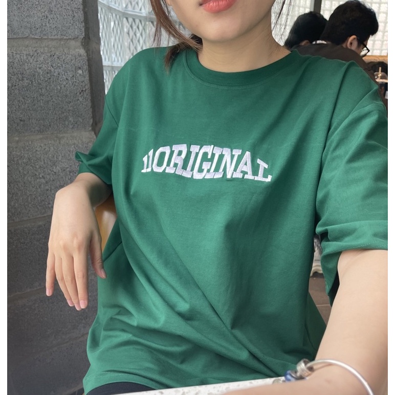 Áo thun Unisex Eleven Original - Green (Xanh Đen) V2 Logo EO Thêu nổi 3D